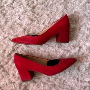 Nine West Pointed Toe Block Heel Pumps